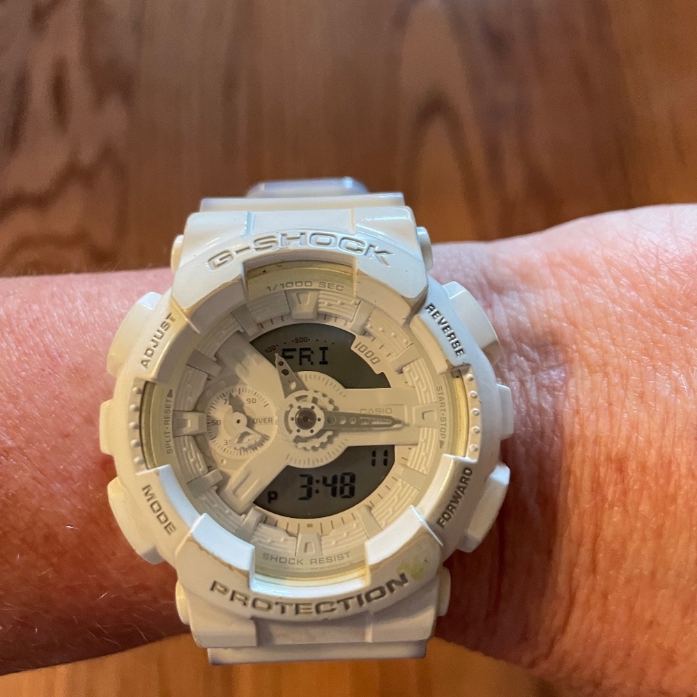 Ladies White G-Shock Watch
